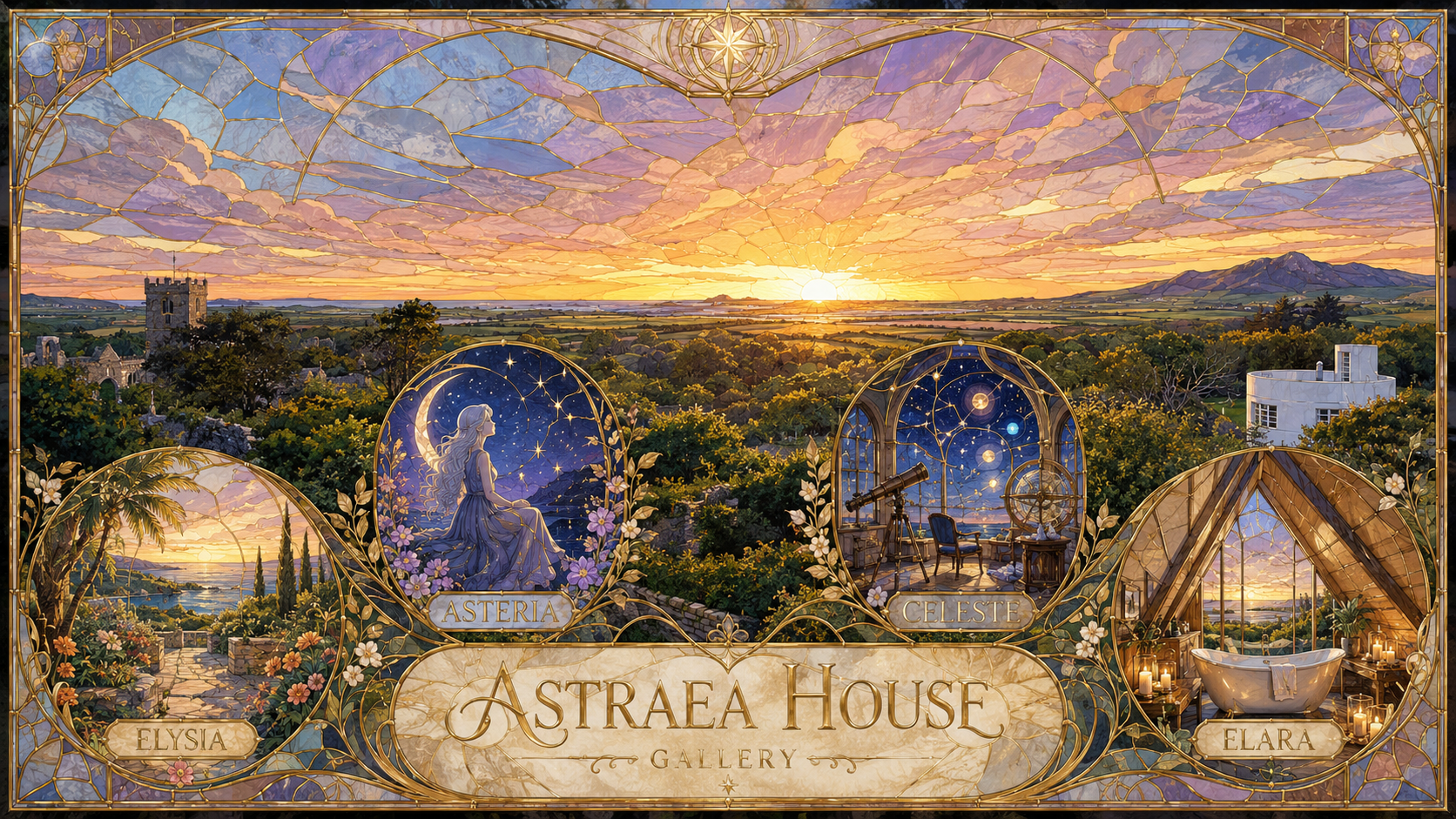 Astraea House dream-stay concept artwork